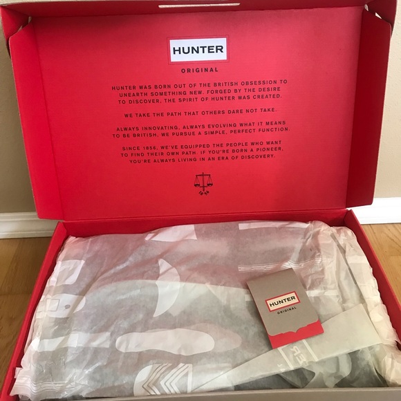 Hunter Original Tall Gloss Boots Dark Slate Size 6 - Picture 10 of 11